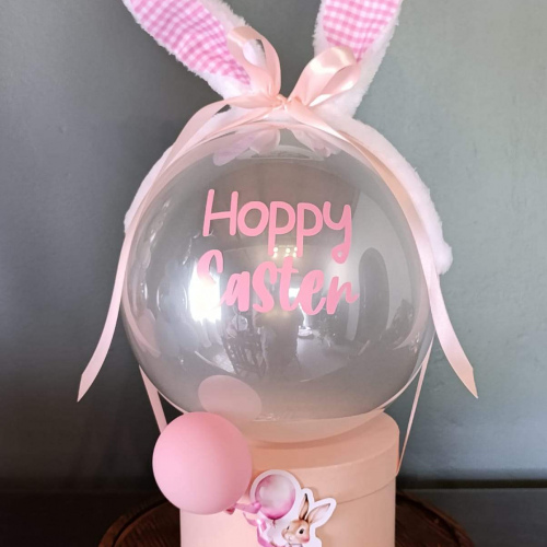 Luxury Easter Bunny Balloon Gift Box Pink